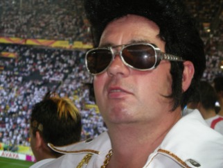 Elvis at Germany v Italy 2